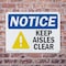 Signmission Keep Aisles Clear, 10 in W x Rectangle, Plastic OS-2PACK-NS-P-710-L-15841 - alternate 5